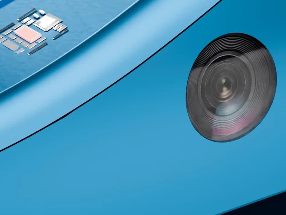Macro view of the SmartSelfie front camera